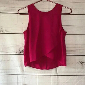 Romeo & Juliet Couture Pink Sleeveless Crop Top S
